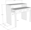 A diagram showing the dimensions of a desk. Náhled obrázku produktu