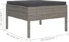 The Living Store 10-tlg. Garten-Lounge-Set mit Auflagen Produktbild-Vorschau 6