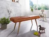 Z kozej kože  salim / lavica z masívneho dreva 117x51x38 cm Náhľad obrázku produktu 2