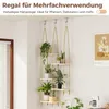 Bamworld Holz Hängepflanzenregal Fenster Boho Deko Innen Produktbild-Vorschau 4
