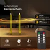 Stabkerzen LED mit Timer GOLD 4 Stück GOLD indoor - 6 Produktbild-Vorschau 2