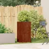 vidaXL Fioriera Rusty 40x40x80 cm Acciaio resistente alle Anteprima dell’immagine prodotto 2