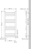 LuxeBath koupelnový radiátor Sahara, 400x800 mm, bílý, Náhled obrázku produktu 2
