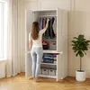 Szafa na ubrania Garderoba 80cm biała matowa Modułowa Podgląd zdjęcia produktu 4