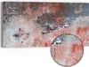 DEQORI Hybrid Leinwand Bild 60x30 cm 'Roter Zerfall' Produktbild-Vorschau 1