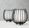 LS-LebenStil 2x Eisen Windlicht Gläser Schwarz Set Produktbild-Vorschau 3