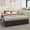 Sweiko Modern minimalist bed frame, 140x200CM, gray, Dutch Produktbild-Vorschau 9
