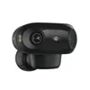 A black security camera with a solar panel attachment, shown against a white background. Náhled obrázku produktu