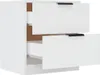 vidaXL Comodini 2 pezzi. Materiale a base di legno bianco Anteprima dell’immagine prodotto 8