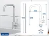 Cecipa Küchenarmatur 360° Drehbar Wasserhahn Küche Produktbild-Vorschau 7