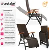 Záhradné ratanové kreslo RELAX s opierkou na nohy Náhľad obrázku produktu 11
