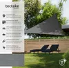 tectake® Sonnensegel dreieckig mit UV-Schutz 50+ Produktbild-Vorschau 3
