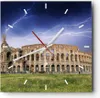 Wanduhr - Quadrat - Glasuhr - Italien Architektur Kolosseum Produktbild-Vorschau 1