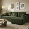 VASAGLE Modulares Sofa, Ecksofa mit Liege rechts, 242 cm Produktbild-Vorschau 2