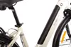 A close-up view of the frame and seat post of an electric bicycle. Produktbild-Vorschau