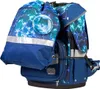 A school backpack with a lightning bolt pattern. Podgląd zdjęcia produktu