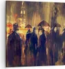 Bild auf Leinwand - Leinwandbild - Leute Regen so - 60x60cm Produktbild-Vorschau 1