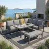 Garteneck-Essgruppe 8 Personen, Gartenmöbel-Set, Verzinktes Produktbild-Vorschau 3