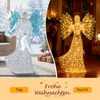 COSTWAY Ange de Noël 158cm illuminé grand, ange irisé avec Voir les images du produit 4