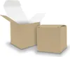itenga Würfelbox KraftKarton 5x5cm außen braun innen weiß Produktbild-Vorschau 1