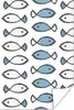 MuchoWow® Poster Fisch - Muster - Blau 80x120 cm - Produktbild-Vorschau 1