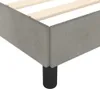 vidaXL Rám postele bez matraca svetlosivý 90x190 cm zamat Náhľad obrázku produktu 5
