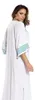 SolidKeus - Camisón tipo caftán de corte amplio para mujer Vista previa de la imagen del producto 4