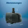 Teichpumpe 230 V – 3.000 L/H | 10m Kabel | 2,8m Förderhöhe Produktbild-Vorschau 5