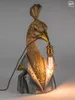 dekorative Tischlampe goldener Pfau im Frack H. 58cm Produktbild-Vorschau 1