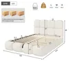 Letto imbottito 140 x 190 cm, Scivolo, Contenitore con Anteprima dell’immagine prodotto 11
