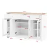 MODFU Kommoden Sideboard mit gehärteten Glastüren und Produktbild-Vorschau 8