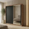 BEAUTYSOFA | Skříň s posuvnými dveřmi HELA 180 cm, dub Náhled obrázku produktu 1