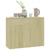 vidaXL Credenza rovere Sonoma 88x30x70 cm materiale a base Anteprima dell’immagine prodotto 11