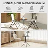 Outsunny Gartentisch  Ø60 x 71 cm, Wetterfest Balkontisch Produktbild-Vorschau 6