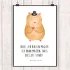 Mr. & Mrs. Panda Bild Hamster Hut DIN A2 - Weiß - Geschenk, Produktbild-Vorschau 2