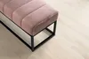 Banc rose velouté 108x40x40 cm banc banc tapissé pour Voir les images du produit 4
