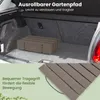 A rolled-up garden path is shown in the trunk of a car, with a close-up of the path's texture below. Náhľad obrázku produktu