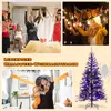 COSTWAY 183cm Künstlicher Weihnachtsbaum mit 250 lila LEDs, Produktbild-Vorschau 7