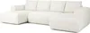 A white sectional sofa on a white background. Produktbild-Vorschau
