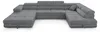 Wohnlandschaft Cordo U-Form XXL 345 cm Schlaffunktion 2 Produktbild-Vorschau 2