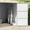 vidaXL Gerätehaus Grau 195x198x159 cm Verzinkter Stahl Produktbild-Vorschau 4