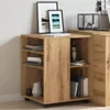 vidaXL Armadio a rotelle rovere Artisan 60x53x72 cm Anteprima dell’immagine prodotto 9