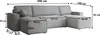 Masseno Ecksofa PESANO P mit Schlaffunktion U-Form, Sofa Produktbild-Vorschau 7