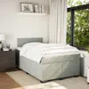 The Living Store Boxspringbett mit Matratze Hellgrau Produktbild-Vorschau 5