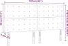 LED Kopfteil Blau 160x5x118/128 cm Stoff , Kopfteile Design Produktbild-Vorschau 6