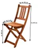 Balkonmöbel Set 4tlg mit Bank Akazie Klapptisch 80 x 60 cm Produktbild-Vorschau 5