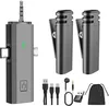 3-in-1 Lavalier Mikrofon Kabellos – 2 Sender, USB-C & Produktbild-Vorschau 1
