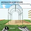 Outsunny Serre de jardin, serre à tomates, bâche renforcée, Voir les images du produit 4