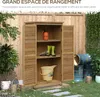 Outsunny Armoire abri de jardin remise pour outils en bois Voir les images du produit 7