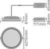 LEDVANCE LED Downlight IP44 3000K DLALU DN20025W3000K Produktbild-Vorschau 3
